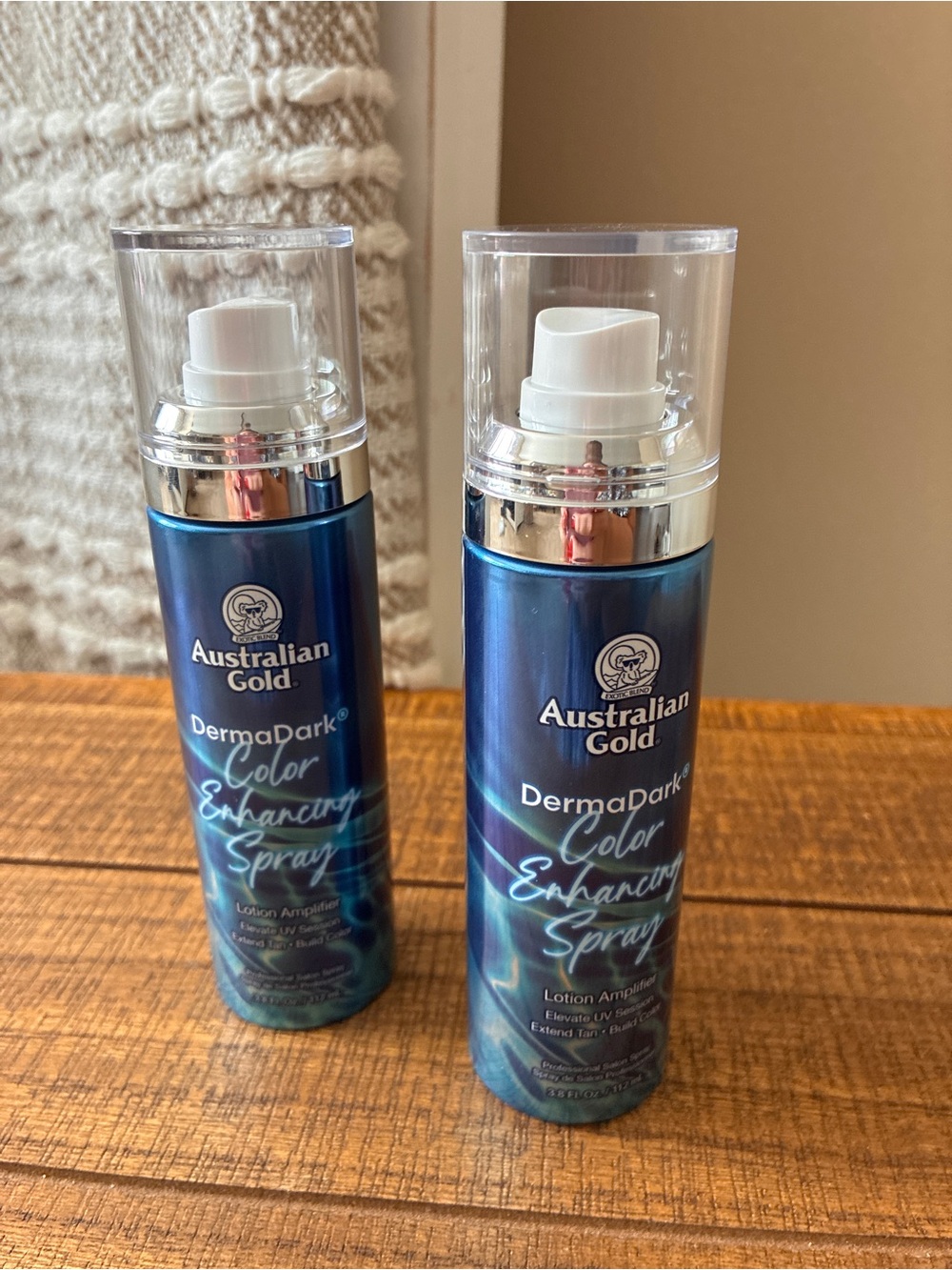 2 AUSTRALIAN GOLD DERMADARK COLOR ENHANCING SPRAYS 3.8OZ